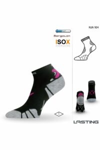 Lasting RUN 904 čierna bežecké ponožky Veľkosť: (38-41) M