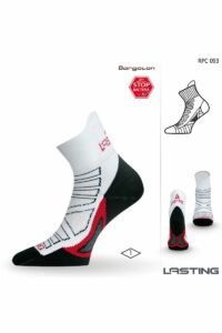 Lasting RPC 093 biela bežecké ponožky Veľkosť: (42-45) L