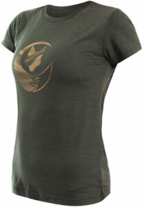 SENSOR MERINO AIR FOX dámske tričko kr.rukáv olive green Veľkosť: M