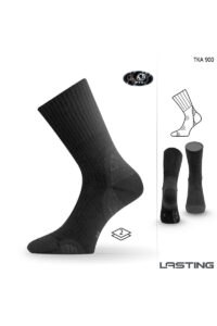 Lasting TKA 900 čierna vlnené zimné ponožky Veľkosť: (38-41) M