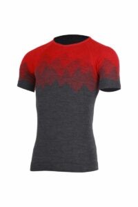 Lasting pánske merino tričko WESOR červené Veľkosť: L/XL