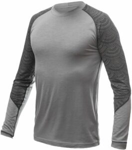 SENSOR MERINO IMPRESS pánske tričko dl.rukáv šedá/maori Veľkosť: M