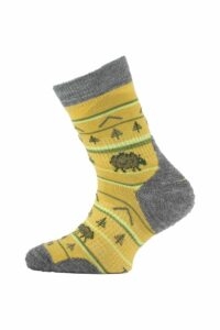 Lasting TJL detské merino ponožky horčicovej Veľkosť: (34-37) S