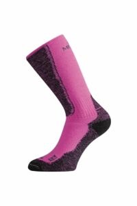Lasting WSM 489 ružová merino ponožky Veľkosť: (34-37) S