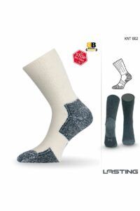 Lasting KNT 002 biela funkčné ponožky Veľkosť: (42-45) L