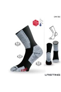 Lasting CMH funkčné ponožky čierne Veľkosť: (42-45) L