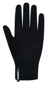 Husky Unisex merino rukavice Merglov čierna Veľkosť: M