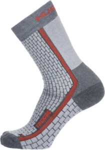 Husky Ponožky Treking sivá / červená Veľkosť: M (36-40)