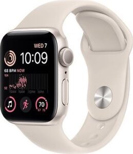 Apple Watch SE (2022) 40 mm Hviezdne biely