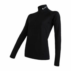 SENSOR THERMO dámske tričko dl.rukáv zips čierna Veľkosť: XL