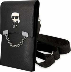 Karl Lagerfeld Saffiano Metal Ikonik Wallet