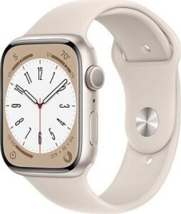 Apple Watch Series 8 45 mm Hviezdne biely