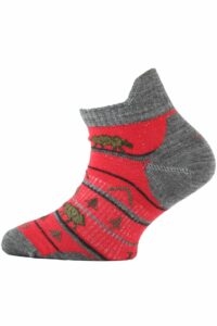 Lasting detské merino ponožky TJM červené Veľkosť: (24-28) XXS