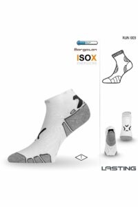 Lasting RUN 009 biela bežecké ponožky Veľkosť: (42-45) L