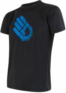 SENSOR COOLMAX TECH HAND pánske tričko kr.rukáv čierna Veľkosť: M