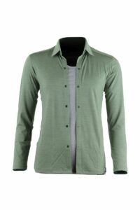 Lasting dámska merino košeľa AMANDA zelená Veľkosť: XL
